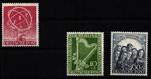 Berlin Jahrgang 1950 mit 71-73 postfrisch #B-XX-1950