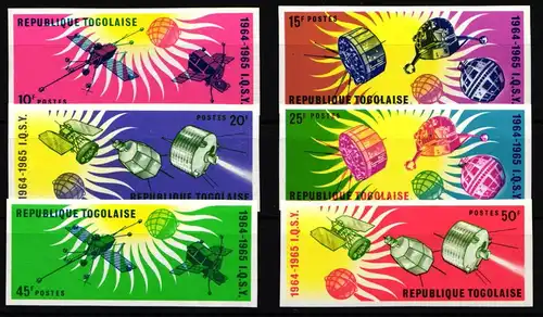 Togo 446-451 B postfrisch #KP857