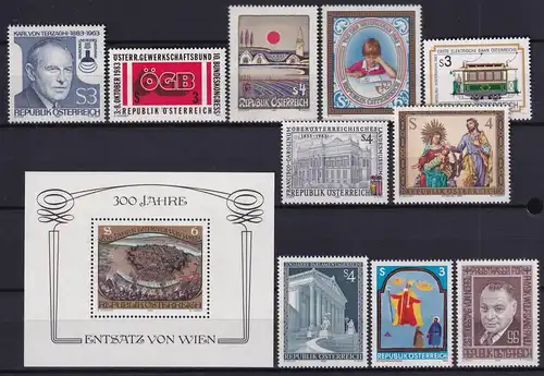 Österreich Jahrgang 1983 mit 1728-1762 postfrisch #KZ481