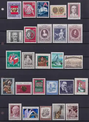 Österreich Jahrgang 1980 mit 1631-1663 postfrisch #KZ478