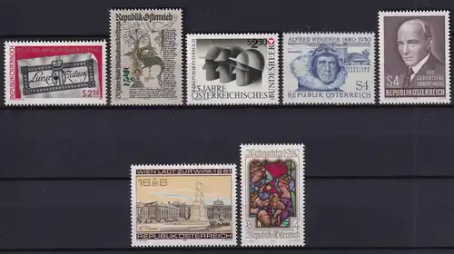 Österreich Jahrgang 1980 mit 1631-1663 postfrisch #KZ478