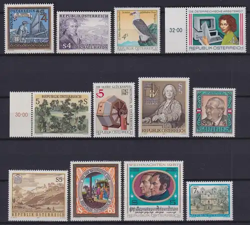 Österreich Jahrgang 1987 mit 1873-1908 postfrisch #KZ485