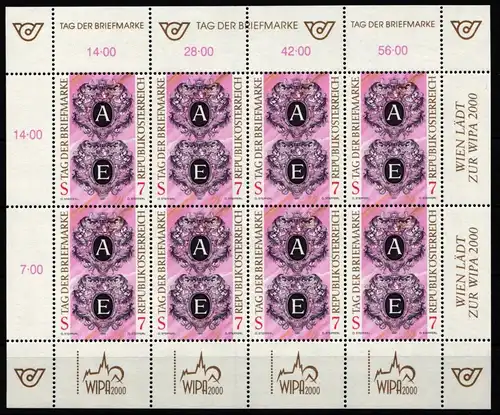 Österreich 2220 postfrisch als Kleinbogen #KZ497