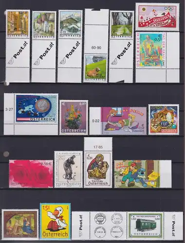 Österreich Jahrgang 2002 mit 2363-2401 postfrisch #KZ520