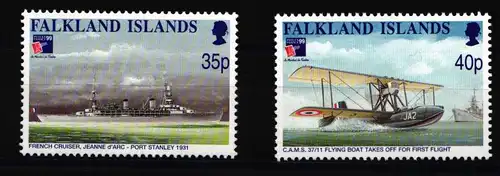 Falkland Inseln 749 und 750 postfrisch Schifffahrt #JH922