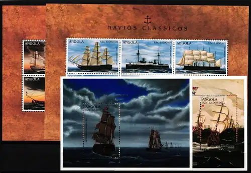 Angola 1070-1781 und Block 27 und 28 postfrisch Kleinbogensatz / Schiffe #JH958
