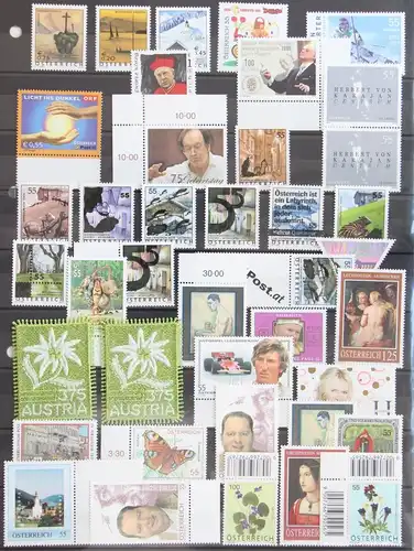 Österreich Lot postfrisch nur Euro Werte #KM411