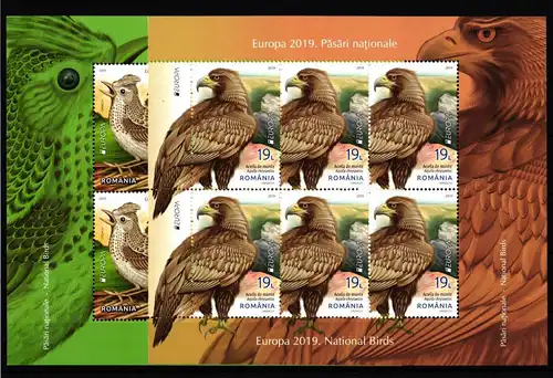 Rumänien 7531-7532 postfrisch als Kleinbogensatz #HO094