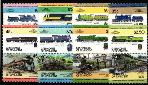 St. Vincent Grenadinen 284-299 postfrisch als 8 Paare #KX942