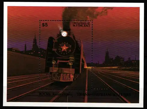 St. Vincent Grenadinen Block 88 postfrisch #KX943