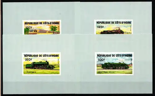 Elfenbeinküste 826 B-829 B postfrisch als Blockausgabe #KX964
