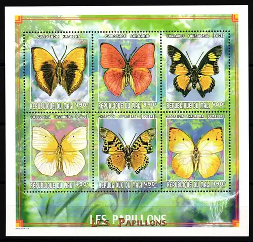 Mali 2404-2409 postfrisch Schmetterlinge #JW006