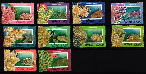 Niue 869-878 postfrisch Meeresfauna #JW017