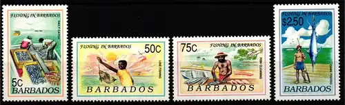 Barbados 774-777 postfrisch Fischfang #JW067