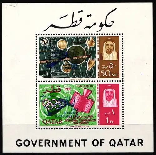 Qatar Block 3 A c postfrisch ITU #JW154
