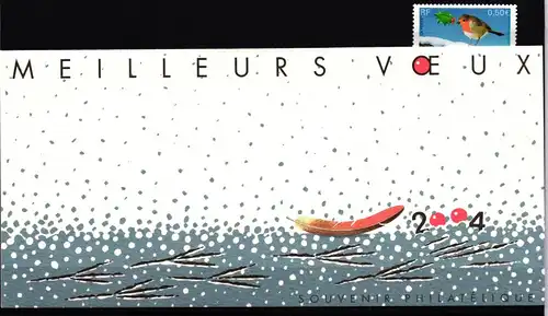 Frankreich Block 35 postfrisch Rotkelchen, in Faltkarte #JW066