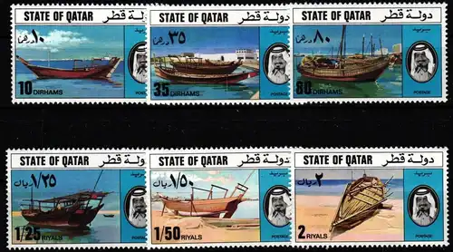 Qatar 685-690 postfrisch Boote, Dhaus #JW127