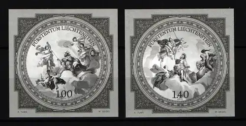 Liechtenstein 1555-1556 postfrisch als Kleinbögen, Kunst #JW173