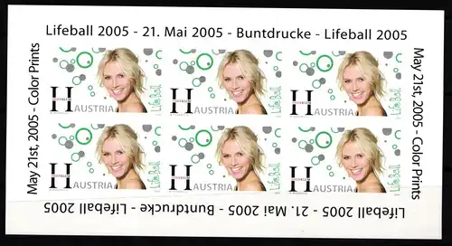 Österrreich 2531 postfrisch als Buntdruck-Kleinbogen #JW232