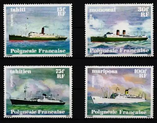 Französisch Polynesien 268-271 postfrisch Schifffahrt #KC136