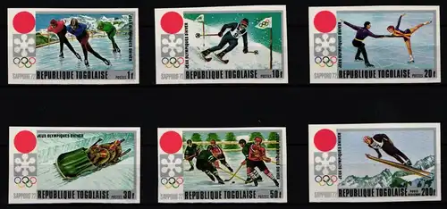 Togo 888-893 B postfrisch Olympische Spiele #KC324