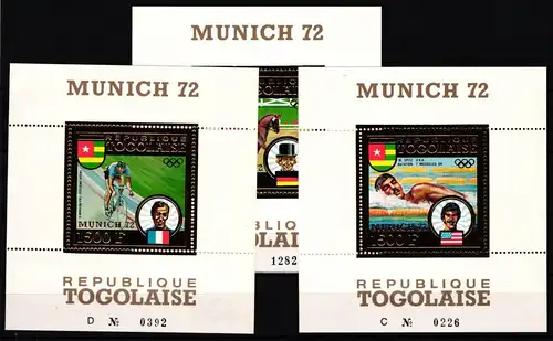 Togo Block 70-72 A postfrisch Olympische Spiele #KC321