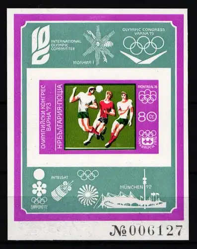 Bulgarien Block 43 postfrisch Olympische Spiele #KC332