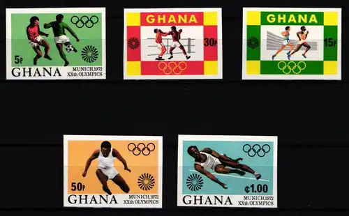 Ghana 472-476 B postfrisch Olympische Spiele #KC351