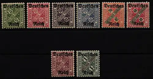 Deutsches Reich Dienstmarken 57-64 postfrisch #NC846