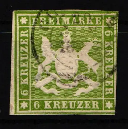 Württemberg 13 a gestempelt leichte Mängel #NC959