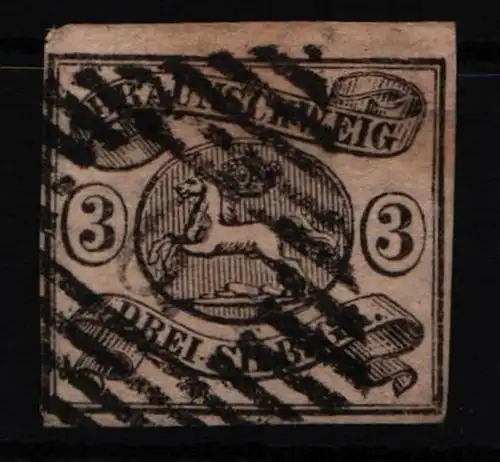 Braunschweig 8 gestempelt gut geschnitten #NC874
