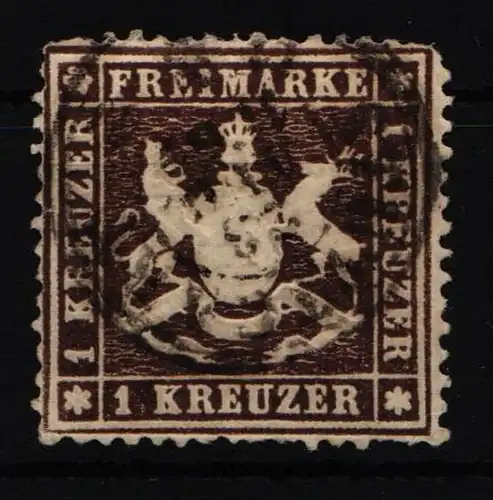 Württemberg 16 y gestempelt Zahnmängel #NC937