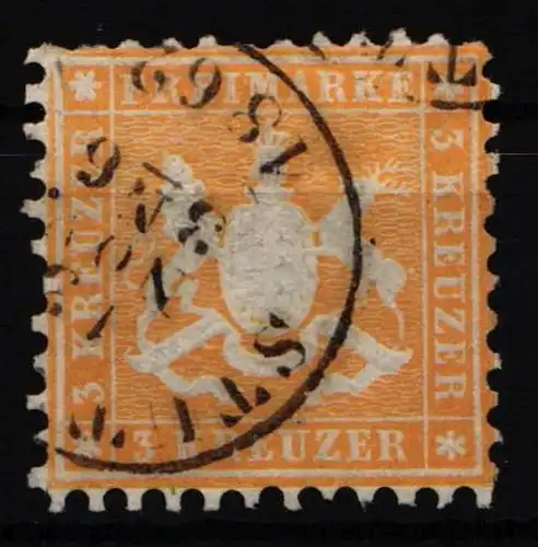 Württemberg 22 gestempelt leichte Mängel #NC962