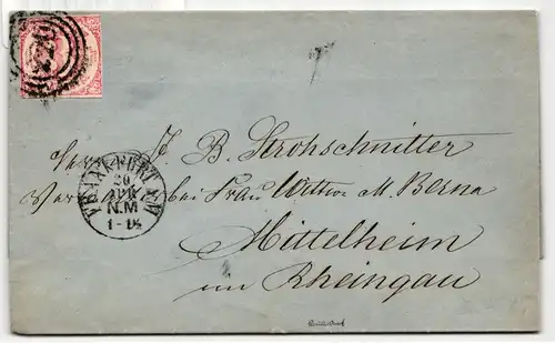 Thurn und Taxis 32 auf Brief als Einzelfrankatur gut geschnitten #NC990