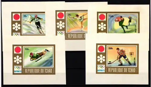 Tschad 502-506 postfrisch Einzelblöcke B / Olympia #KC410