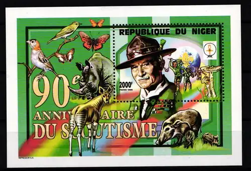 Niger Block 112 postfrisch Pilze #KC450