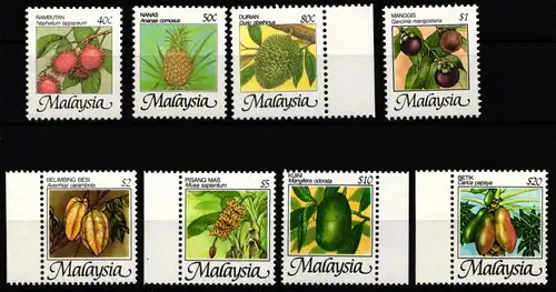 Malaysia 330-337 postfrisch Obst #JW244