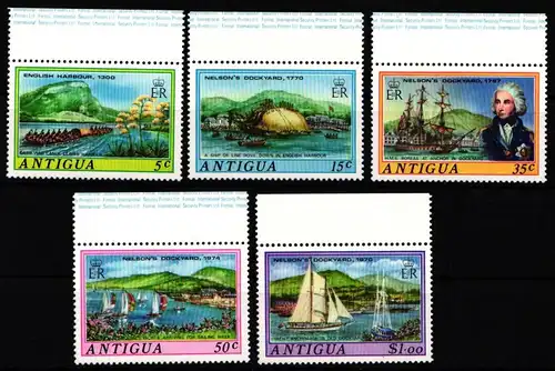 Antigua 358-362 postfrisch Admiral Nelson #JW276