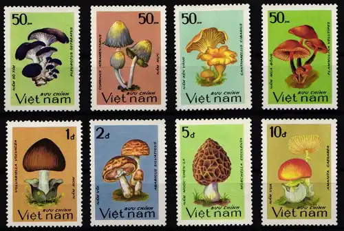 Vietnam 1371-1378 postfrisch Pilze #KC456