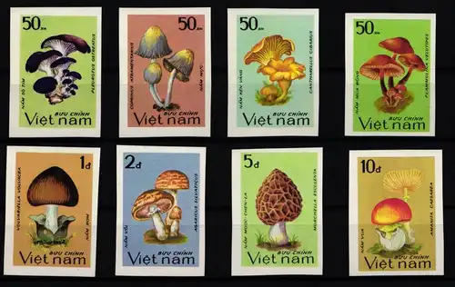 Vietnam 1371-1378 B postfrisch Pilze #KC457