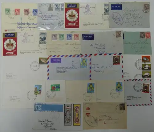 Papua Neuguinea Lot Briefe 19 Stück mit Luftpost #IM871