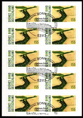 BRD Folienblatt 98mit 3533 gestempelt #NB680