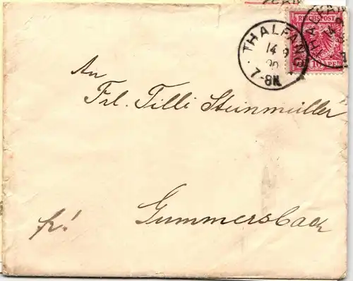 Deutsches Reich 47 ba auf Brief als Einzelfrankatur Befund Wiegand #NA794