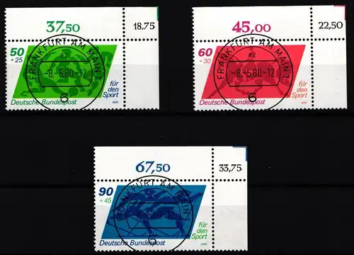 BRD Bund 1046-1048 gestempelt KBWZ #NB319