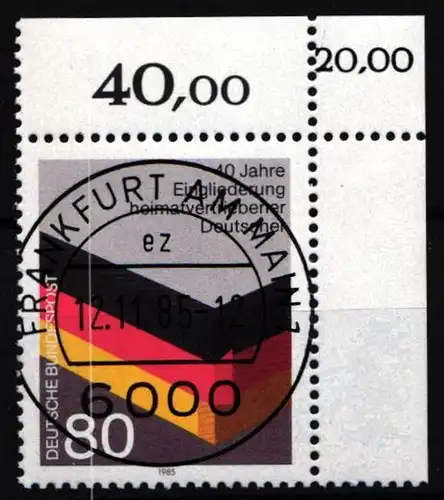 BRD Bund 1265 gestempelt KBWZ #NB241