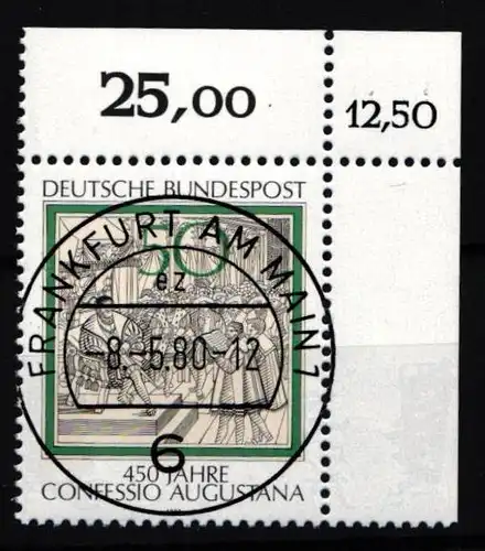 BRD Bund 1051 gestempelt KBWZ #NB321