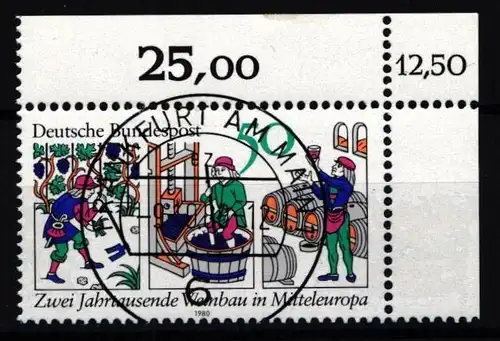 BRD Bund 1063 gestempelt KBWZ #NB317