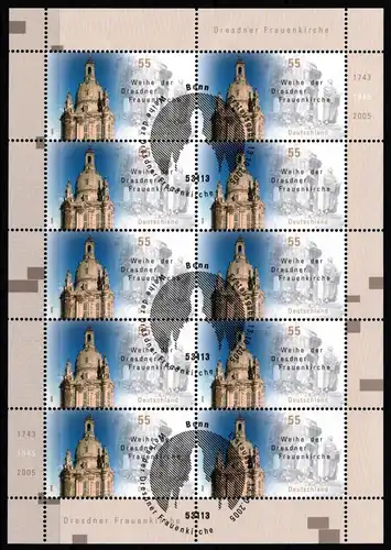 BRD Bund Kleinbogen 2491 gestempelt #ND480