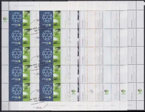 BRD Bund Kleinbogensatz 2517-2521 gestempelt #ND494