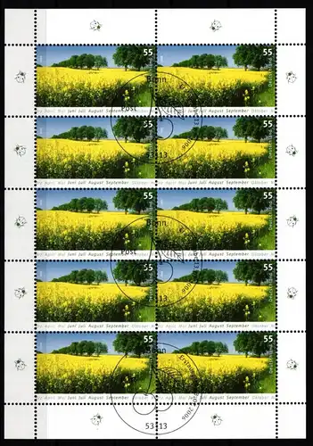 BRD Bund Kleinbogensatz 2549 gestempelt #ND515